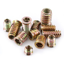 customized spiral lock nut , M8 insert nut, Factory made furniture wood insert nut